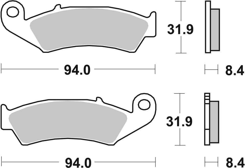 SBS FRICTION - Sinter Rear Brake Pads - 623LS-