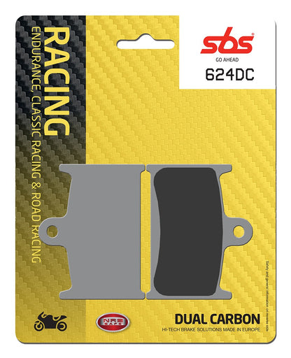 SBS FRICTION - Dual Carbon Front Brake Pads - (Track Use) - 624DC-