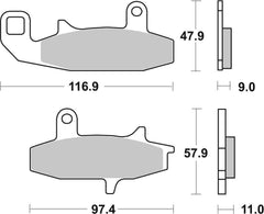SBS FRICTION - Sinter Front Brake Pads - 626HS-