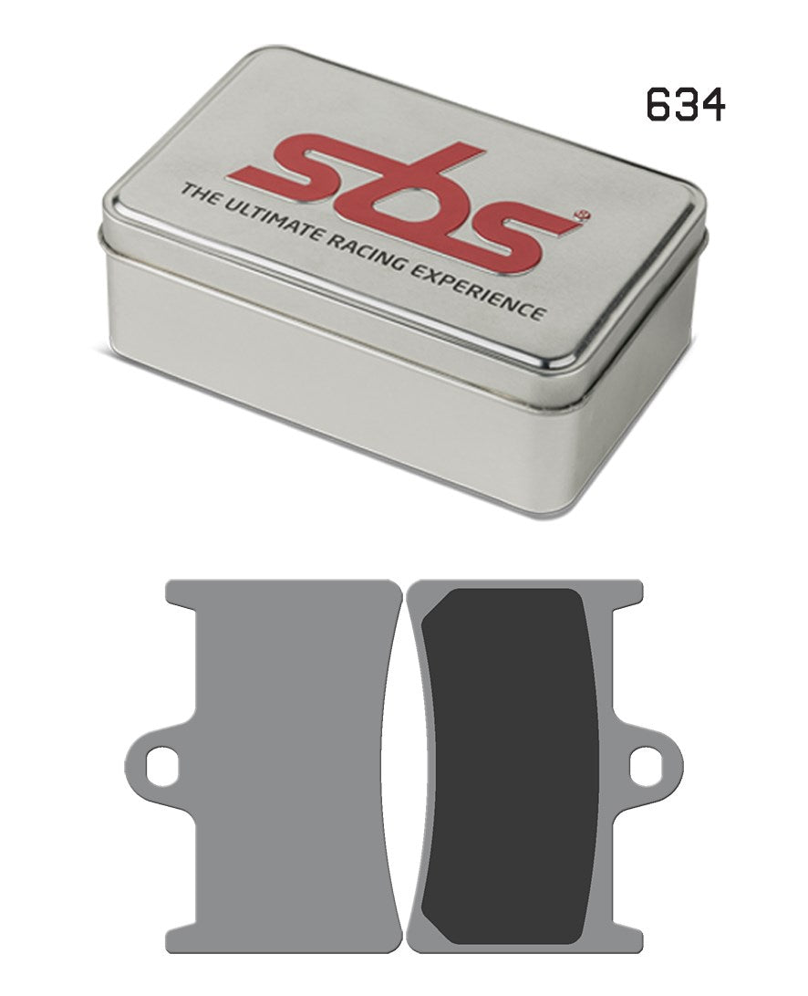 SBS FRICTION - Dual Sinter Front Racing Brake Pads - Moto2, 3 & WSBK SPEC (SBS 198) - 634DS2-