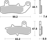 SBS FRICTION - Ceramic Rear Brake Pads - 635HF-