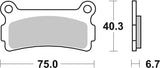 SBS FRICTION - Ceramic Rear Brake Pads - 636HF-