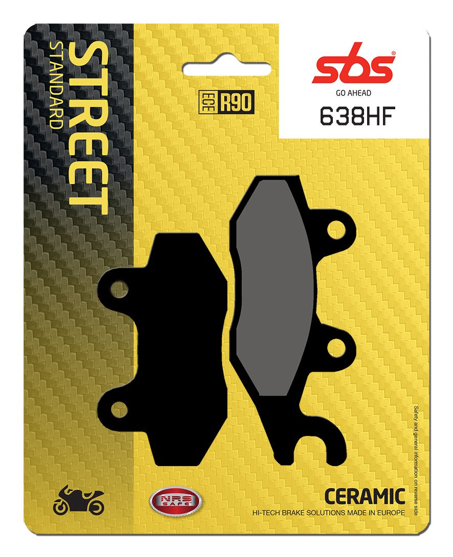 SBS FRICTION - Ceramic Front / Rear Brake Pads (SBS 134) - 638HF-