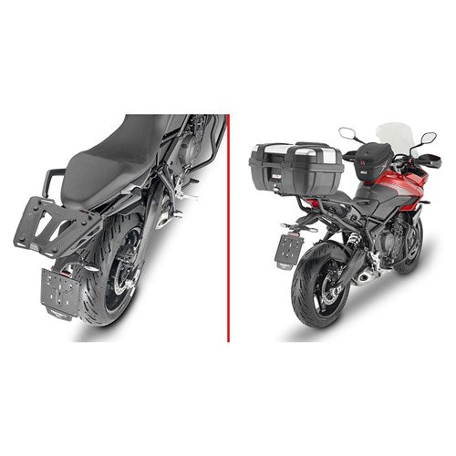 GIVI SPECIFIC REAR RACK - TRIUMPH TIGER SPORT 660 2022- (NEEDS PLATE)