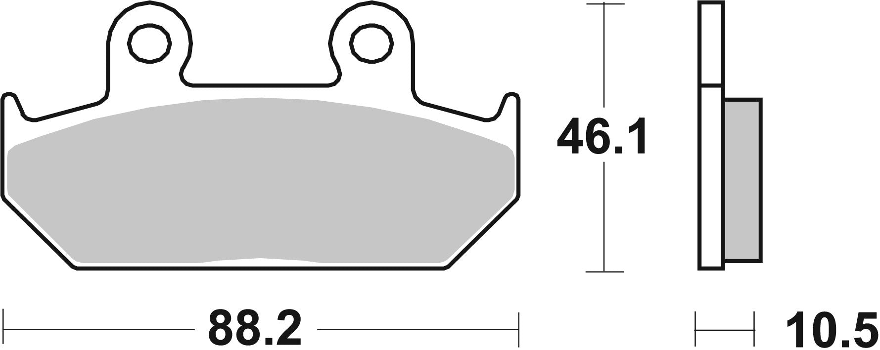 SBS FRICTION - Ceramic Front Brake Pads - 647HF-