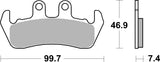 SBS FRICTION - Ceramic Front Brake Pads - 653HF-