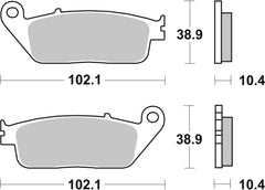 SBS FRICTION - Ceramic Front / Rear Brake Pads (SBS 181) - 654HF-