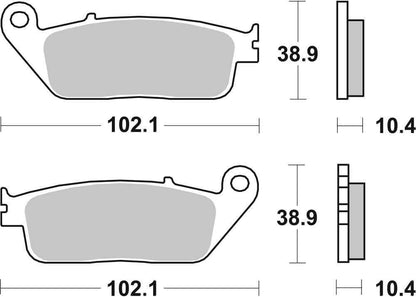 SBS FRICTION - Sinter Rear Brake Pads (SBS 181) - 654LS-