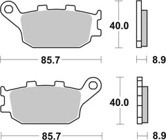 SBS FRICTION - Carbon Tech Racing Rear Brake Pads (SBS 162) - 657RQ-