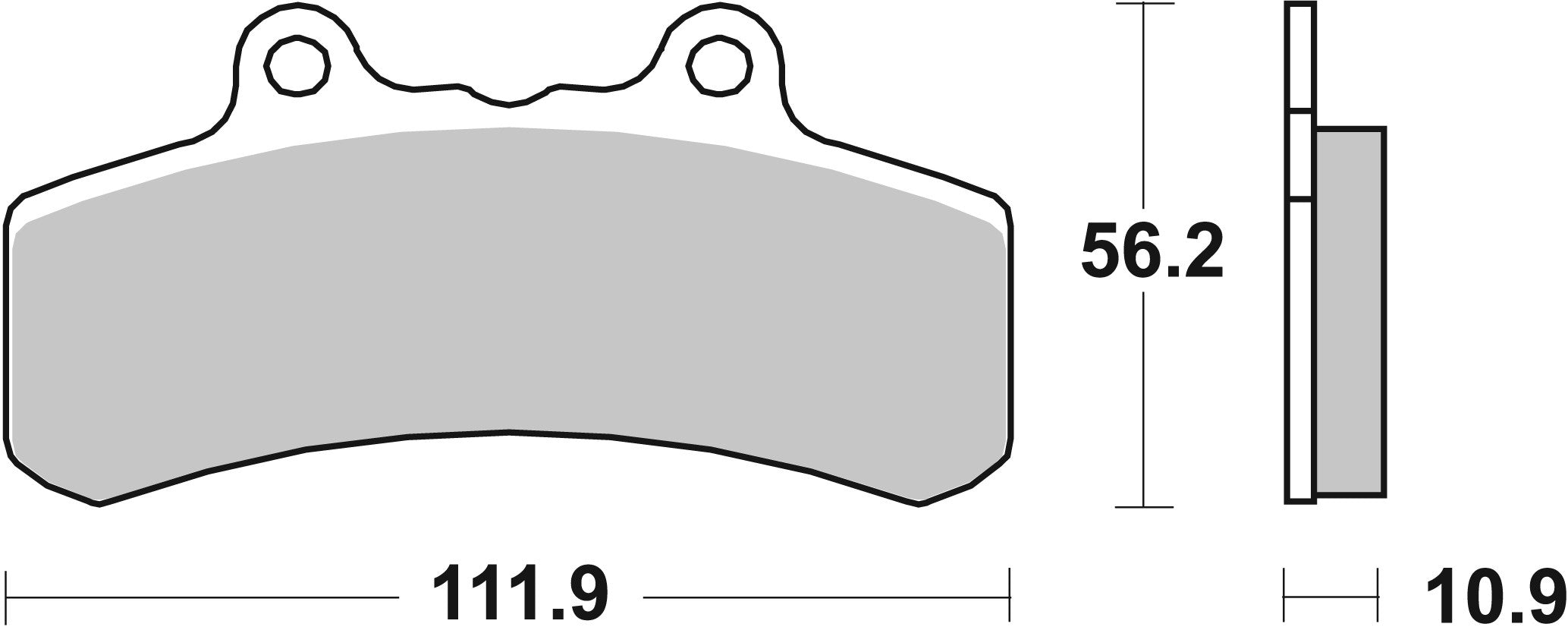 SBS FRICTION - Ceramic Front Brake Pads - 658HF-