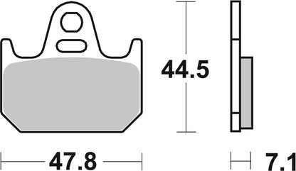 SBS FRICTION - Ceramic Rear Brake Pads (bendix packaging) - 659HF-