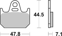 SBS FRICTION - Carbon Tech Racing Rear Brake Pads - 659RQ-
