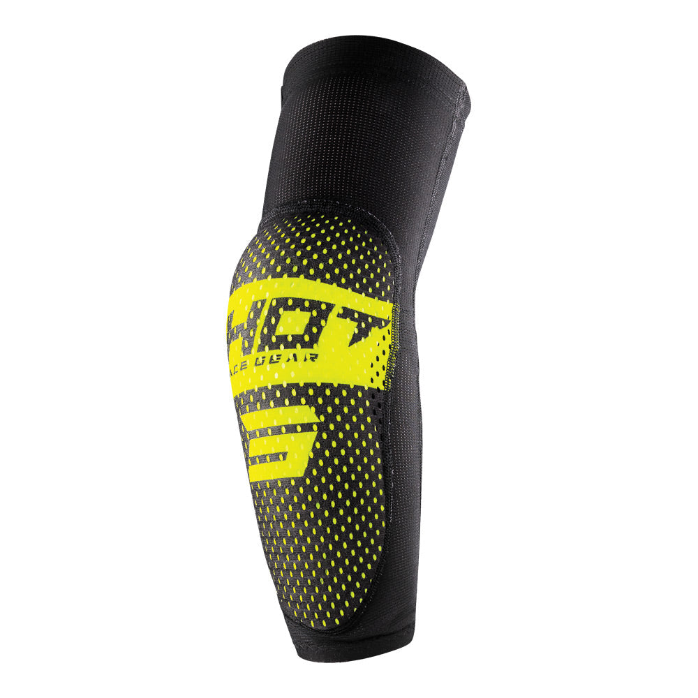 Shot Airlight Kid Elbow Guards Black/Neon Yellow S/M - 66-3531-01