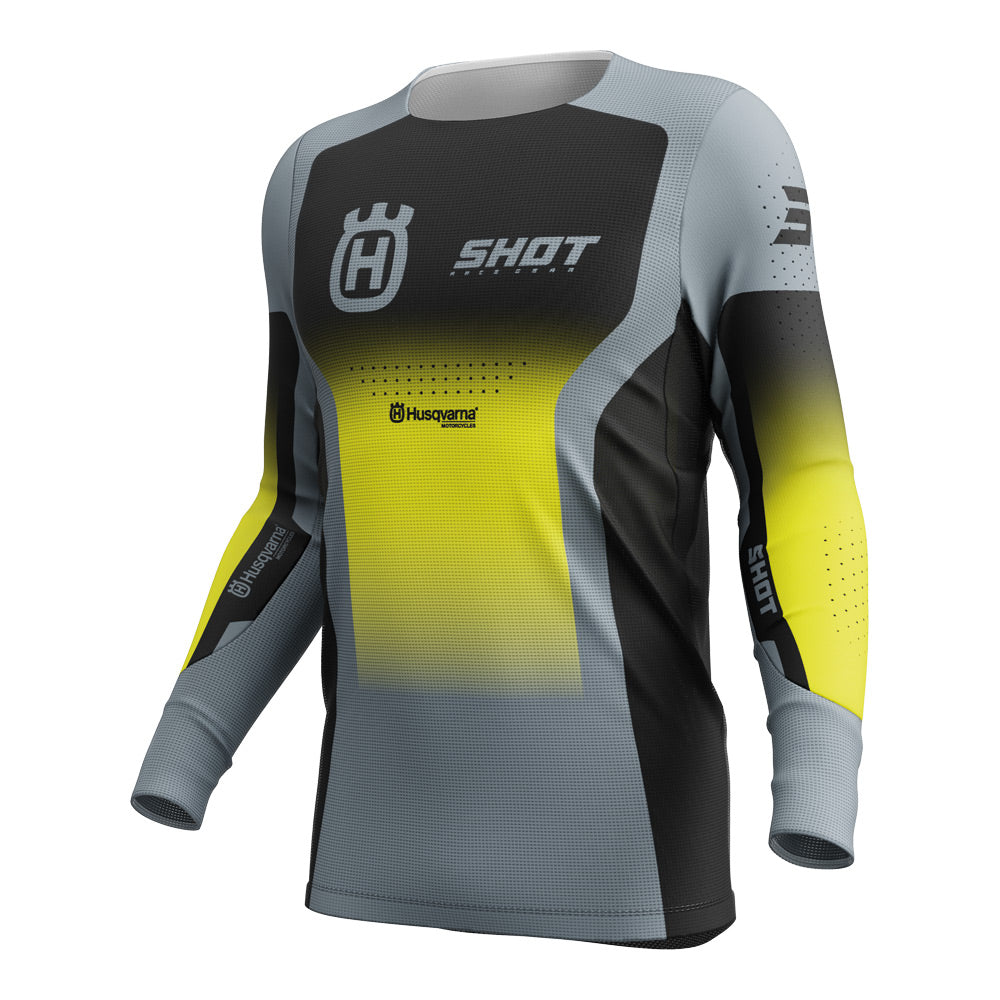 Shot Aerolite HVA Jersey Black/Grey Medium - 66-5101-09