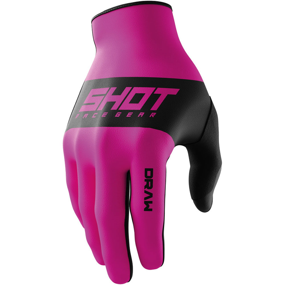 Shot Draw Sky Gloves Pink 8 (Small) - 66-5144-08