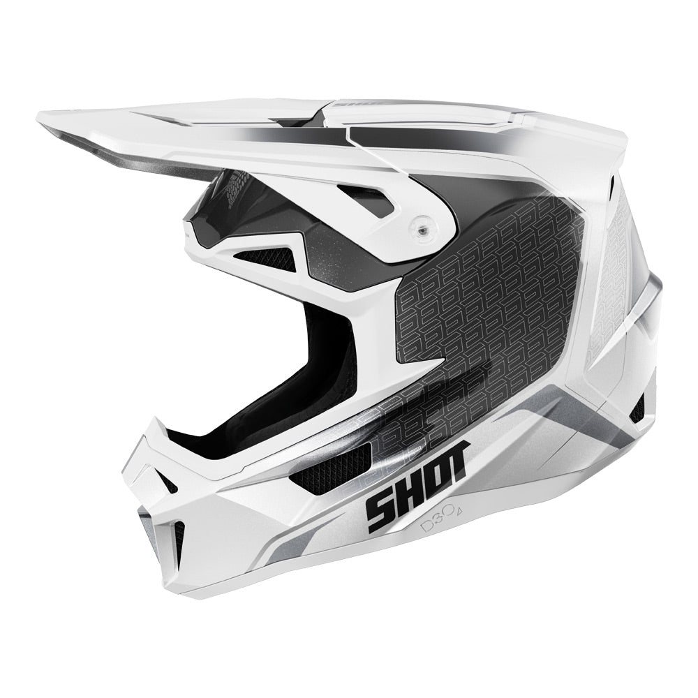 Shot Lite Challenger Helmet Black/White Pearly Large - 66-5704-07