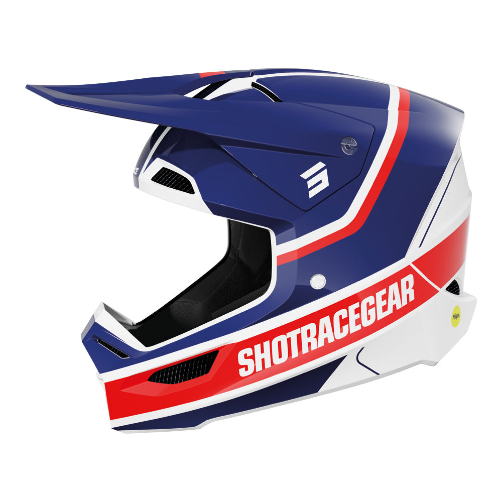 Shot Race Mythic Helmet Blue/Red Glossy Medium - 66-5710-06