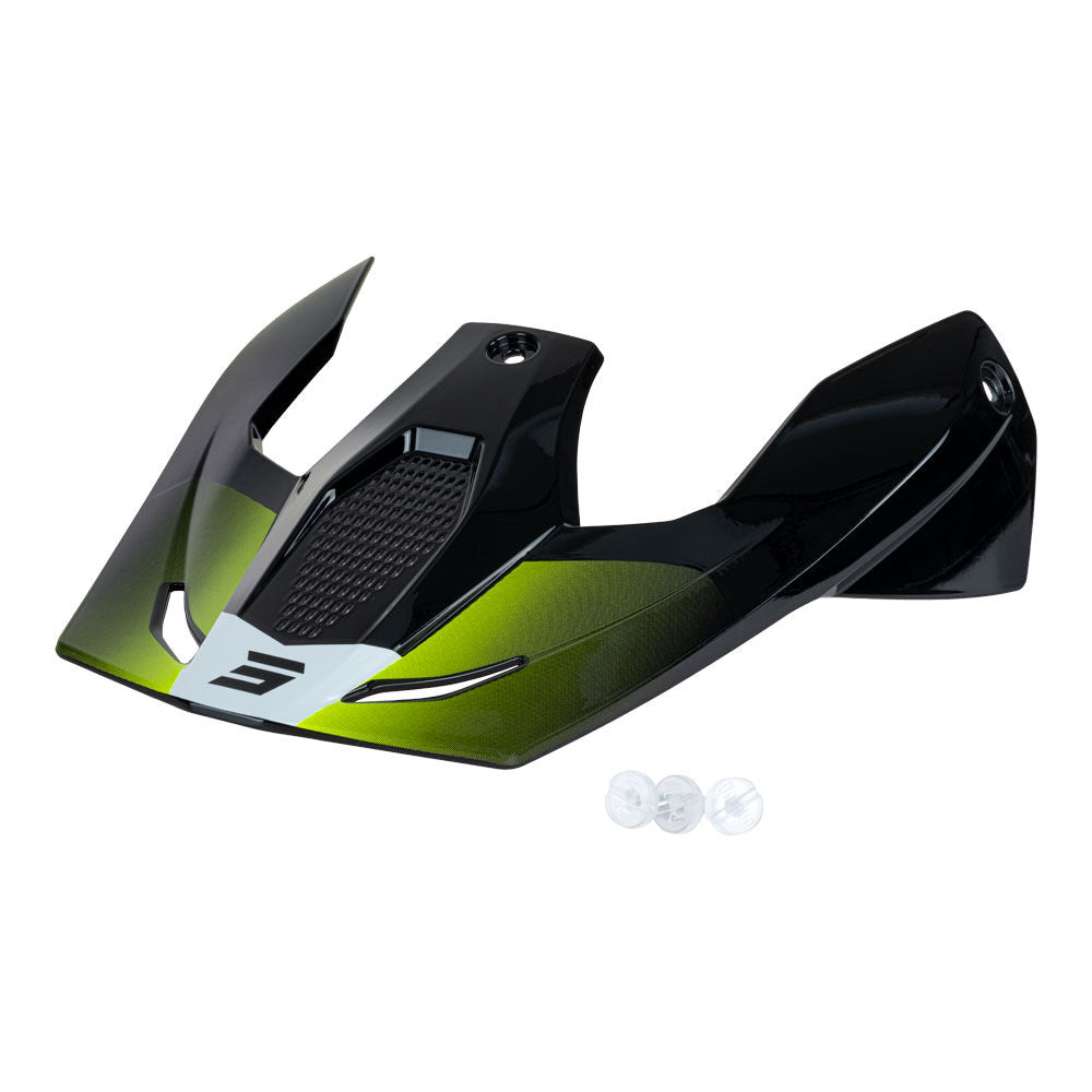 Shot Furious Kid Helmet Peak Apex Neon Yellow Glossy - 66-5754-02