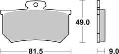 SBS FRICTION - Carbon Tech Racing Rear Brake Pads - 661RQ-