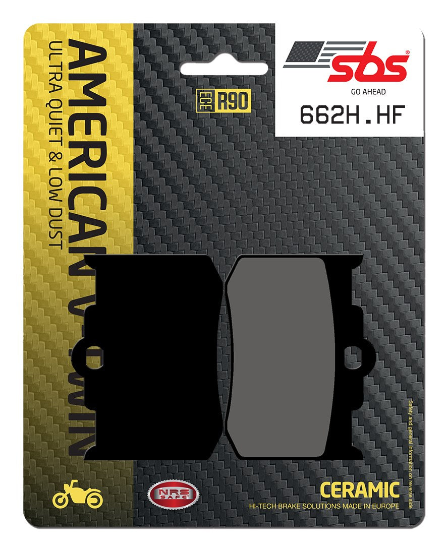 SBS FRICTION - Ceramic Front / Rear H-D Brake Pads - 662H.HF-