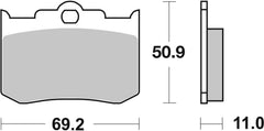 SBS FRICTION - Ceramic Front / Rear Brake Pads - 662HF-