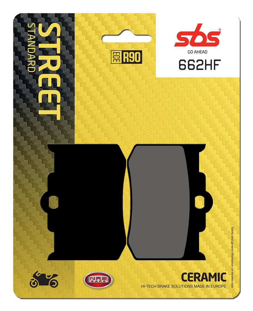 SBS FRICTION - Ceramic Front / Rear Brake Pads - 662HF-