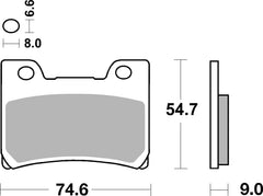 SBS FRICTION - Ceramic Front Brake Pads - 665HF-