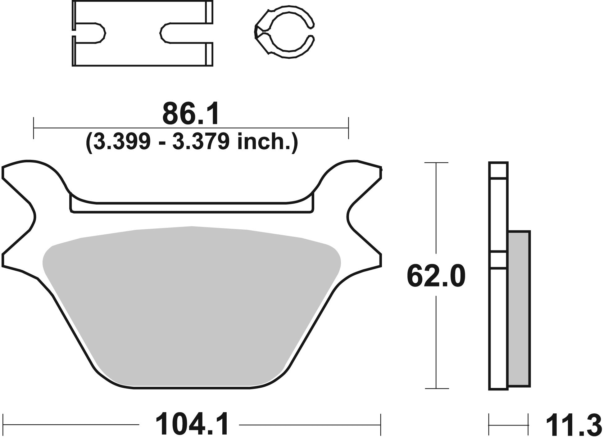 SBS FRICTION - Ceramic Rear H-D Brake Pads - 669H.HF-