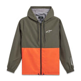 SPEEDER WINDBREAKER JACKET MILITARY/ORANGE (6940)