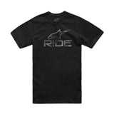 RIDE 4.0 CAMO CSF TEE BLACK (0010)