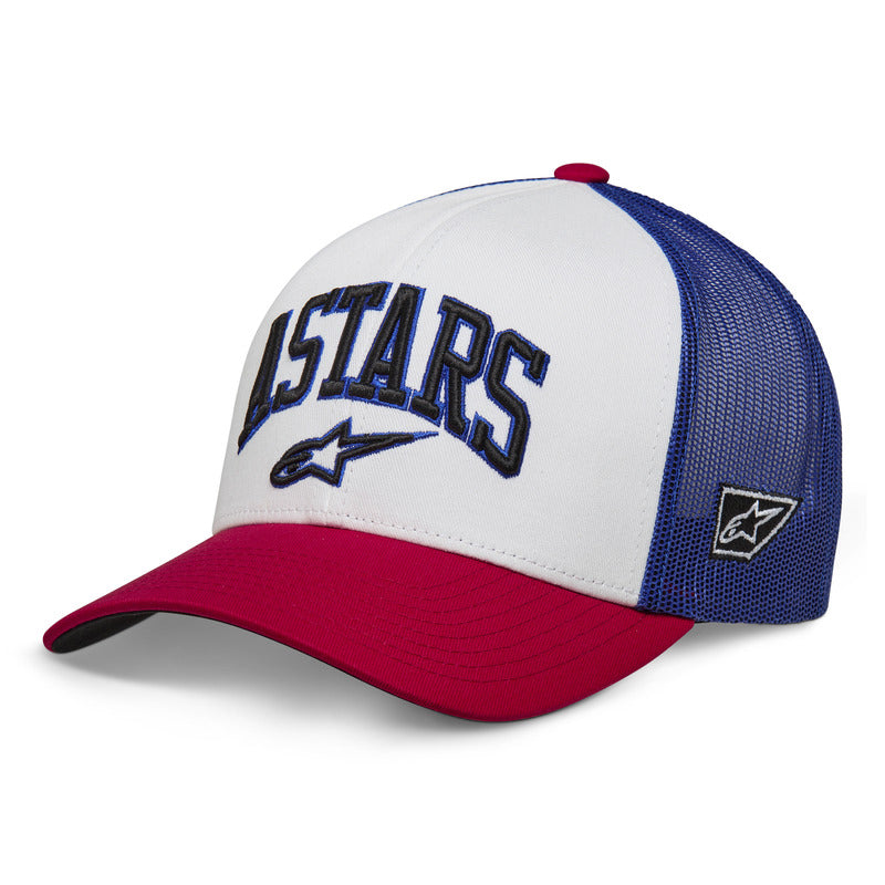 DUNKER TRUCKER HAT WHITE-RED-BLUE (2372)