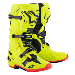 TECH 10 (MY20) BOOTS FLUROYELLOW-BLACK-FLURORED (0533)