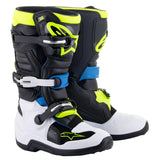 TECH 7 S BOOT BLACK ENAMEL BLUE FLURO-YELLOW (1795)