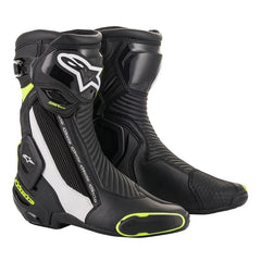 SMX PLUS V2 BOOT BLACK WHITE FLURO-YELLOW (0125)