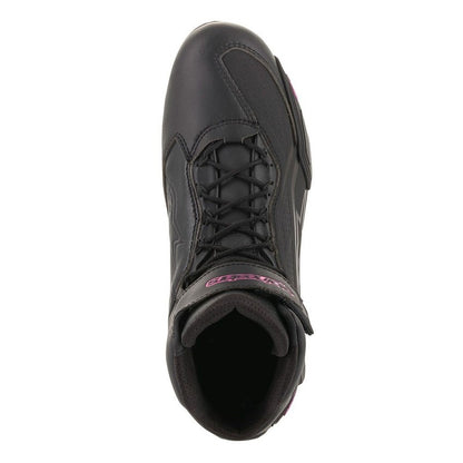Alpinestars Womens Faster V3 Ride Shoe Black Fuchsia