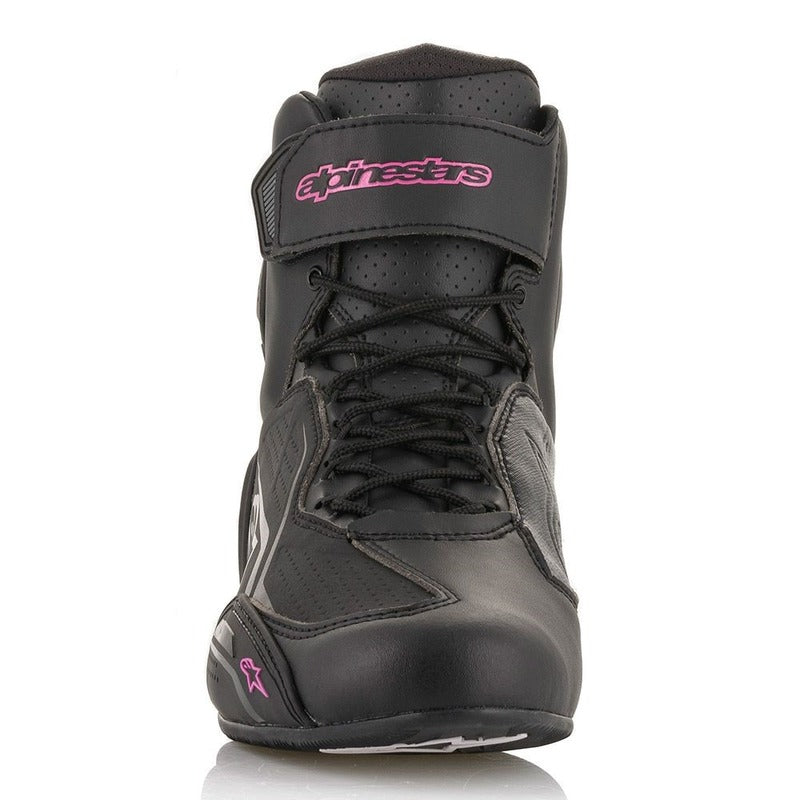 Alpinestars Womens Faster V3 Ride Shoe Black Fuchsia