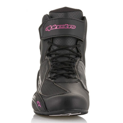 Alpinestars Womens Faster V3 Ride Shoe Black Fuchsia