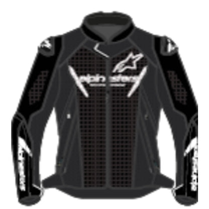Alpinestars Faster V3 Air Leather Jacket Black White