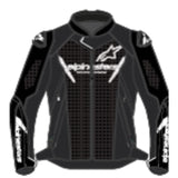FASTER V3 AIR LEATHER JACKET BLACK WHITE (0012)