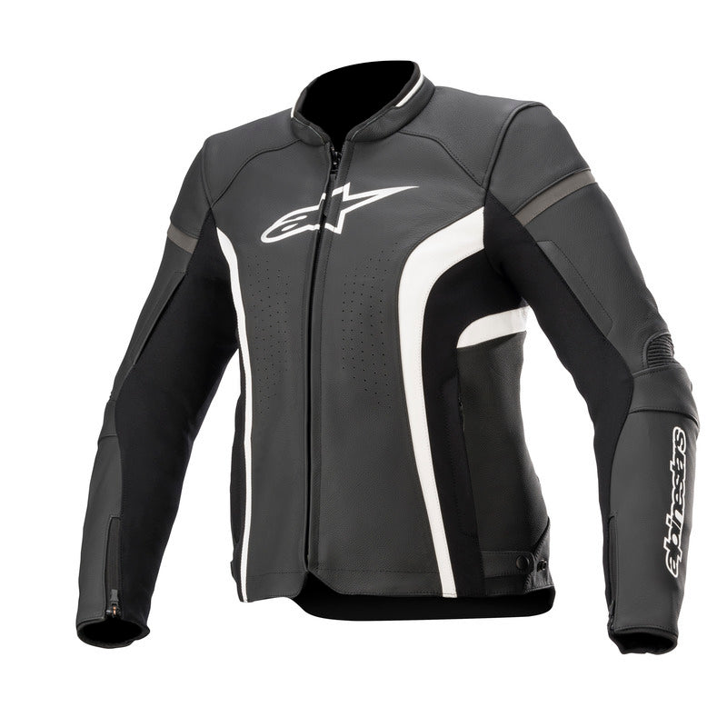 Alpinestars Womens KIRA V2 LTH JKT Black White