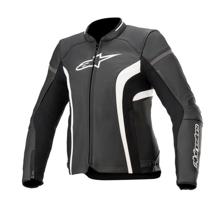 Alpinestars Womens KIRA V2 LTH JKT Black White