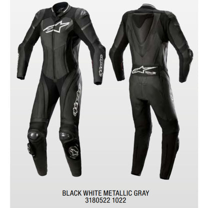 Alpinestars Womens GP Plus 1pce Suit Black White Metallic Gray