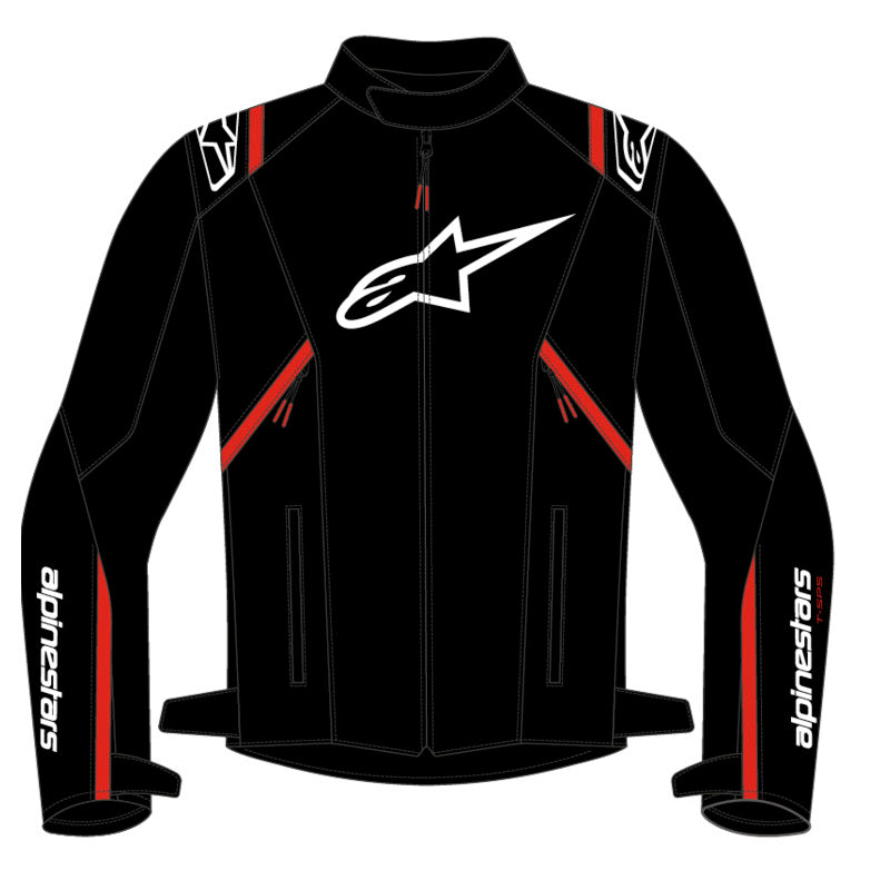Alpinestars T-SPS V2 WP Jacket Black White Fluro-Red