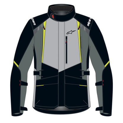 Alpinestars ST1 Waterproof Jacket Ice-Grey Black Fluro-Yellow