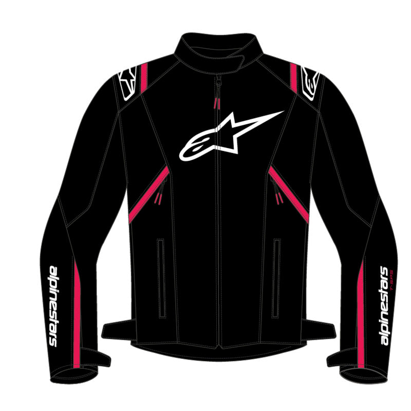Alpinestars Womens T SPS V2 WP Jacket Black White Fluro-Red