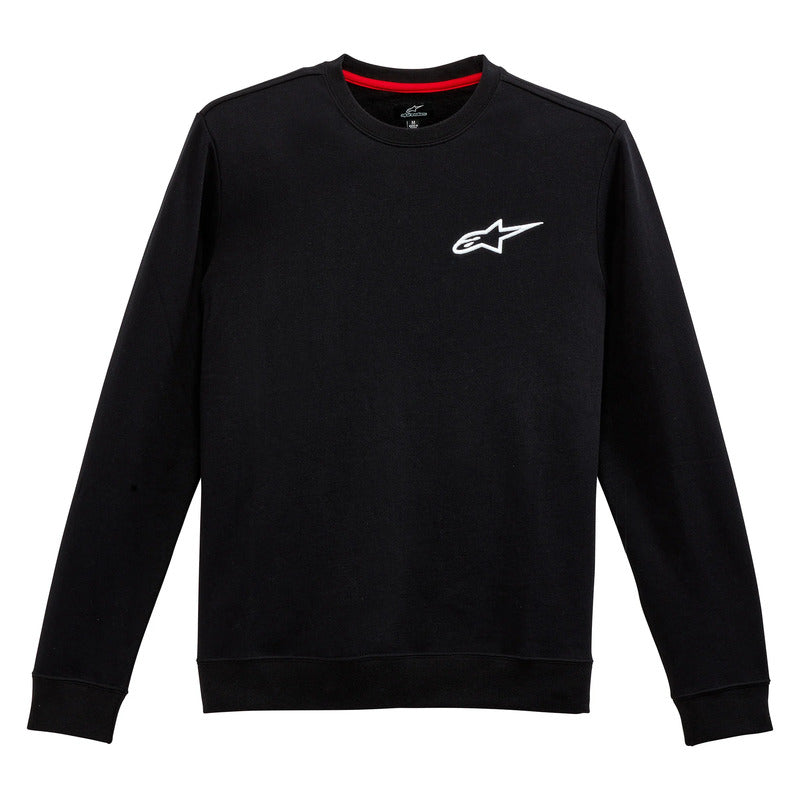 AGELESS CHEST CREW FLEECE BLACK (0010)