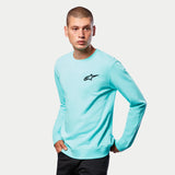 AGELESS CHEST CREW FLEECE LIGHT AQUA (7206)