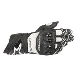 GP PRO R3 LEATHER GLOVE BLACK WHITE (0012)
