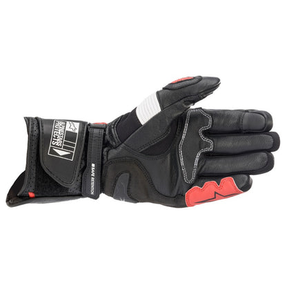Alpinestars SP2 V3 Leather Glove Black-White Fluro-Red