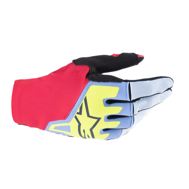 Alpinestars 2024 Techstar Gloves Lightblue Red Berry Black